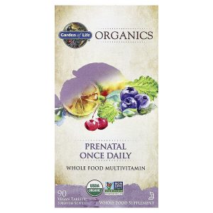 Garden of Life, MyKind Organics, пренатальные мультивитамины, одна таблетка в день, 90 веганских таблеток