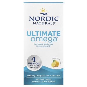 Nordic Naturals, Ultimate Omega®, омега-3 кислоты, со вкусом лимона, 120 капсул (640 мг в 1 капсуле)