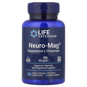 Life Extension, Neuro-Mag®, L-треонат магния, 90 вегетарианских капсул (48 мг в 1 капсуле)