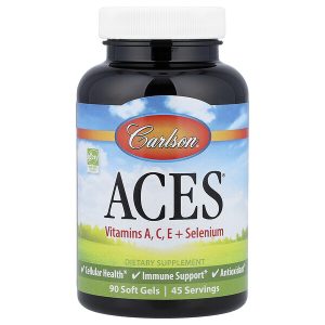 Carlson, ACES®, витамины A, C, E и селен, 90 мягких таблеток