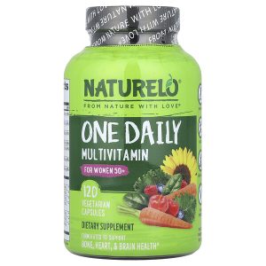 NATURELO, One Daily, мультивитамины для женщин старше 50 лет, для приёма один раз в день, 120 вегетарианских капсул