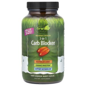 Irwin Naturals, Maximum Strength 3-in-1 Carb Blocker®, максимальная эффективность, 150 желатиновых капсул