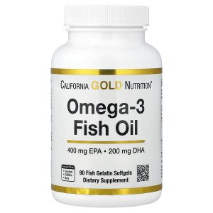 California Gold Nutrition, омега-3, рыбий жир, Vivomega, триглицерид, 1000 мг, 90 капсул из рыбьего желатина