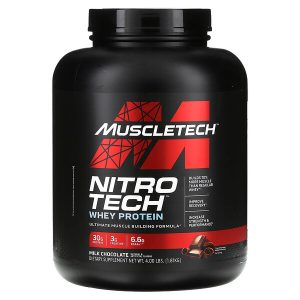 MuscleTech, Nitro-Tech®, сывороточный протеин, со вкусом молочного шоколада, 1,81 кг (4 фунта)