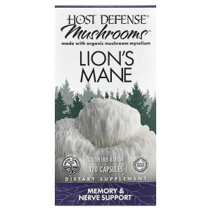 Host Defense, Mushrooms™, ежовик гребенчатый, 120 капсул (0,5 г в 1 капсуле)