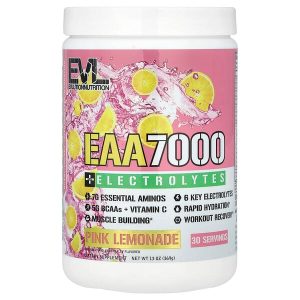 EVLution Nutrition, EAA 7000 + электролиты, розовый лимонад, 369 г (13 унций)